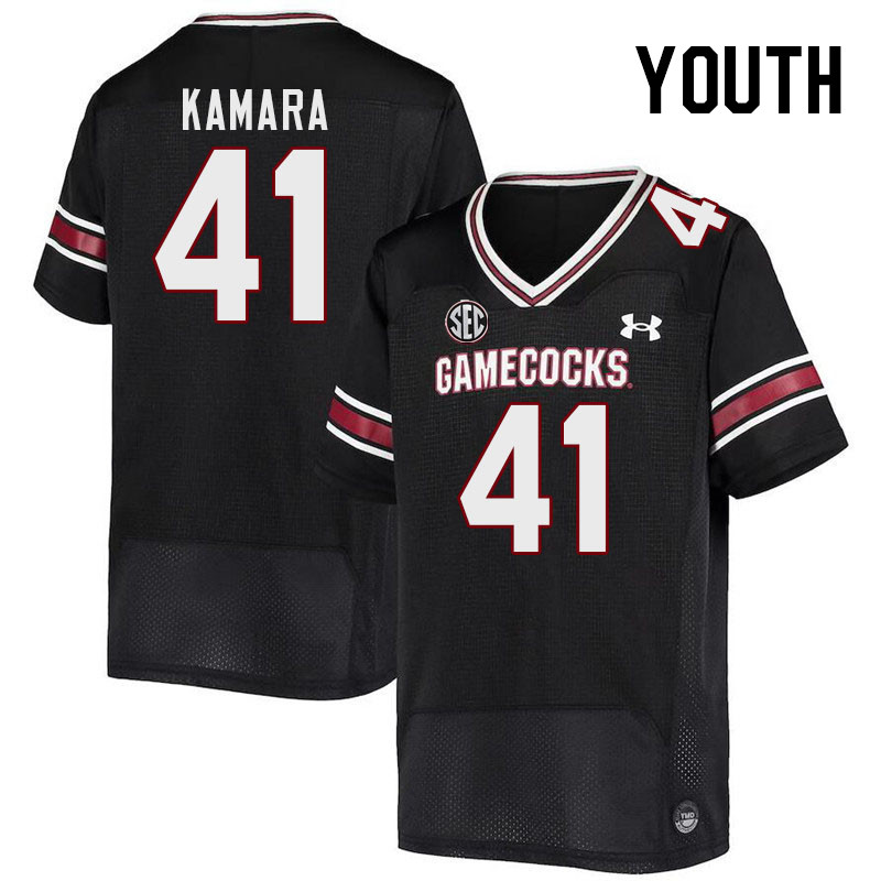 Youth #41 Bangally Kamara South Carolina Gamecocks College Football Jerseys Stitched-Black